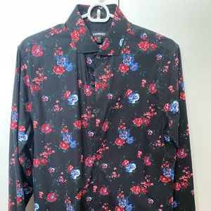 Black with flowers Shirt